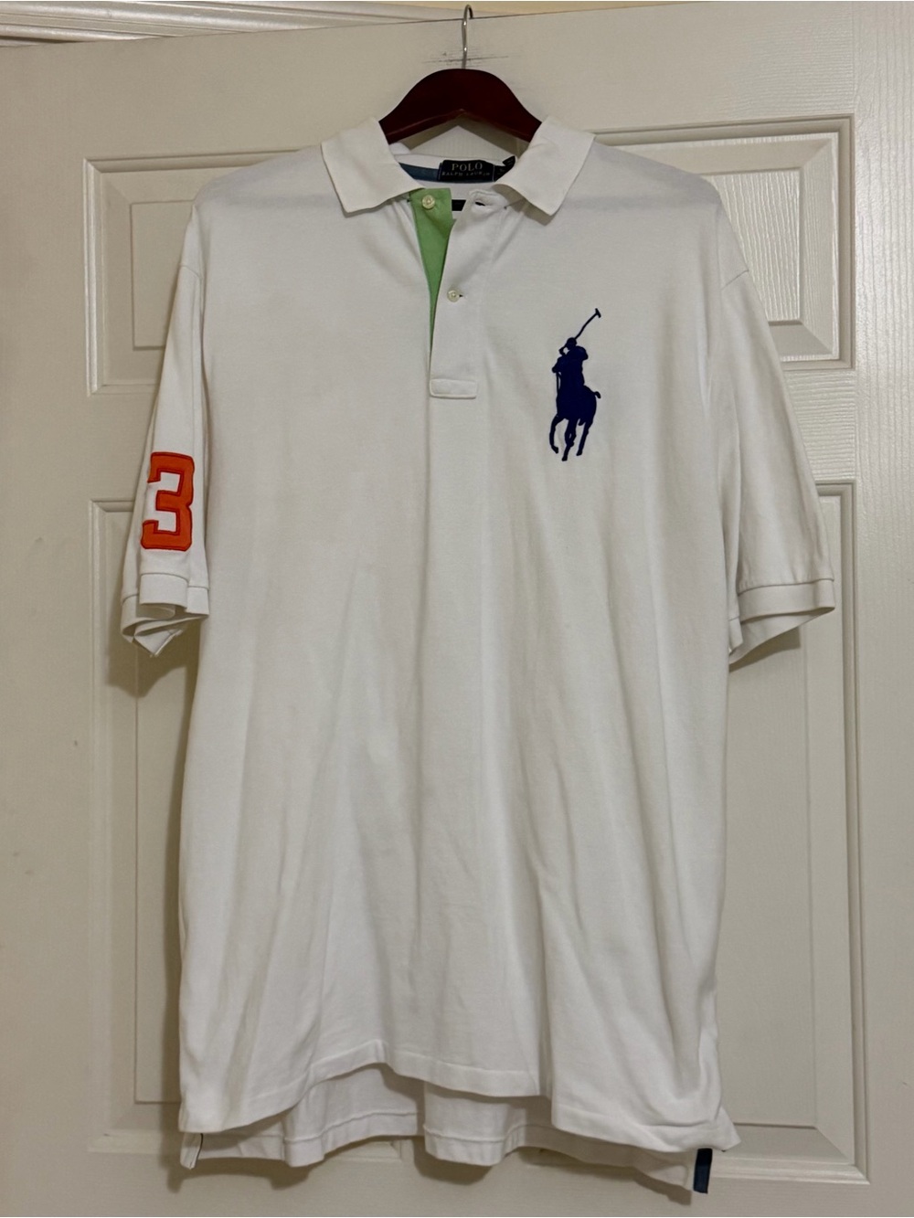 Polo Ralph Lauren Big Pony White Polo Shirt Size XLT XL Tall